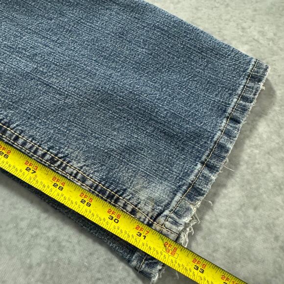 Wrangler Blue Bootcut Jeans - Size: 13/14 x 32 - Picture 6 of 8